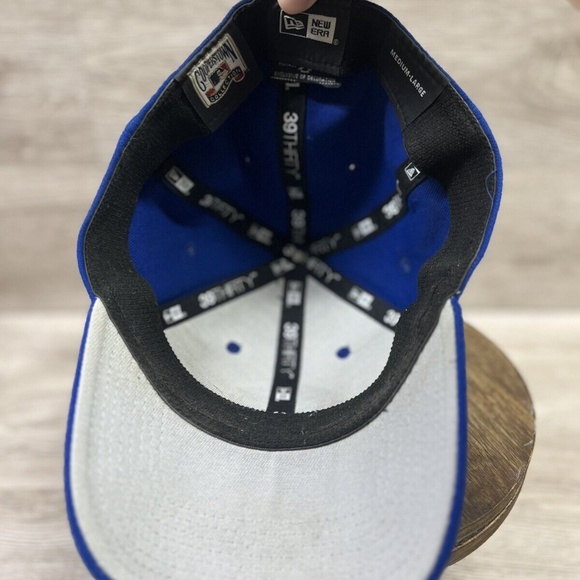New Era 39thirty Chicago Cubs Alt Logo Blue Hat Cap Flexfit MLB Authentics M/L - Picture 11 of 12